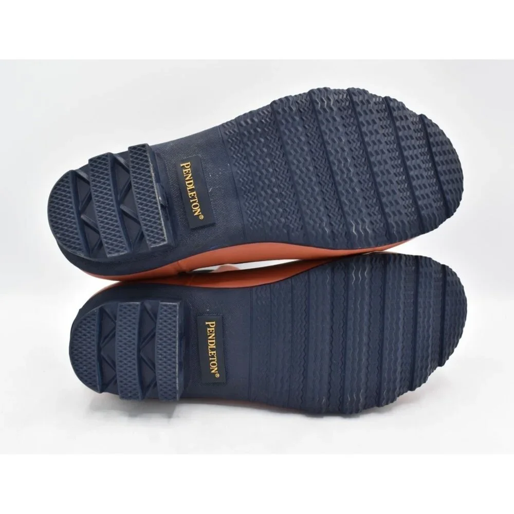 Pendleton Womens Size 7 Sierra Ridge Navy Multi Waterproof Chelsea Rain‎ Boots